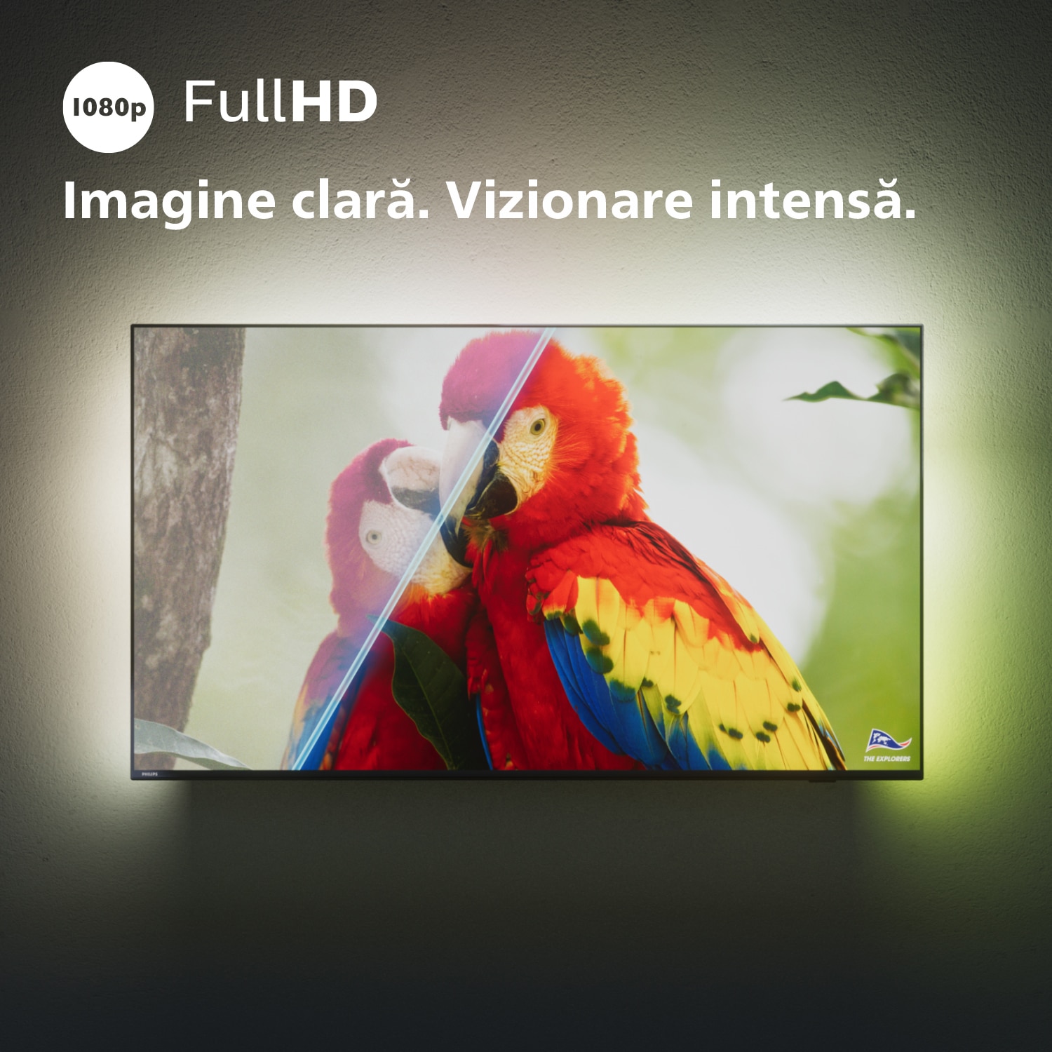 Televizor Philips AMBILIGHT LED 32PFS6908, 80 cm, Smart TV, Full HD, Clasa F