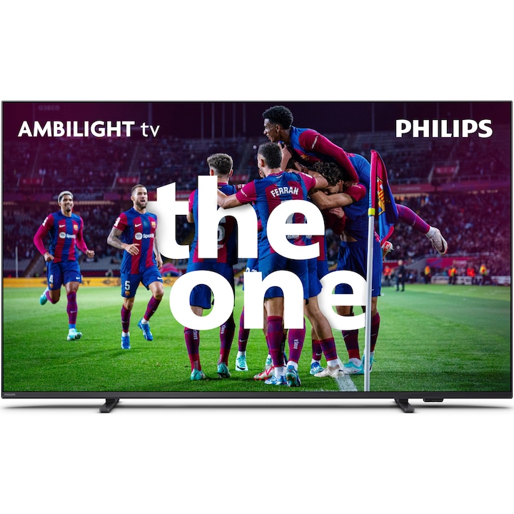 Televizor Philips AMBILIGHT tv LED 65PUS8518, 164 cm, Google TV, 4K Ultra HD, Clasa E (Model 2023)