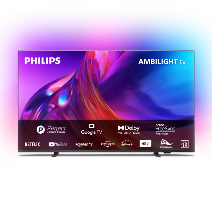 Philips 55PUS8518 Smart LED Televízió, UHD 4K, Ambilight, Google TV, 139cm, Dolby Vision&Atmos, HDR10+, VRR, Freesync