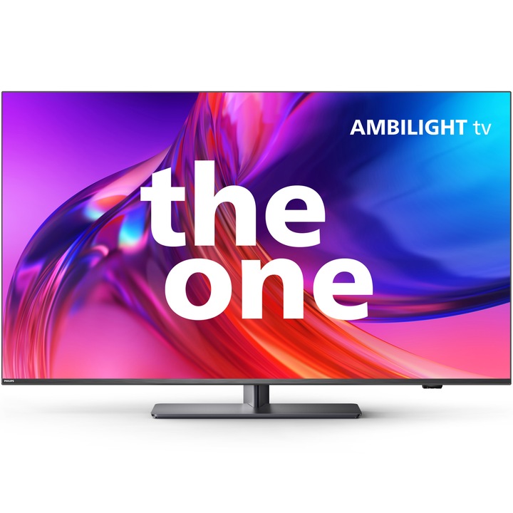 Televizor Philips AMBILIGHT tv LED 65PUS8818, 164 cm, Google TV, 4K Ultra HD, 100 Hz, Clasa E (Model 2023)