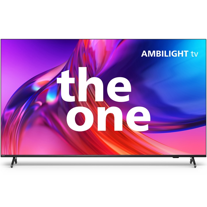 Телевизор Philips AMBILIGHT tv LED 85PUS8818, 85" (215 см), Google TV, 4K Ultra HD, 100 Hz, Клас F (Модел 2023)