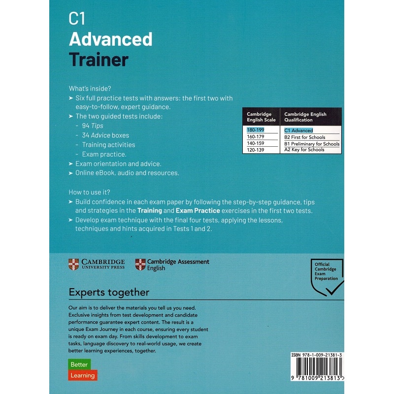 C1 Advanced Trainer 2 Six Practice Tests with Answers with
