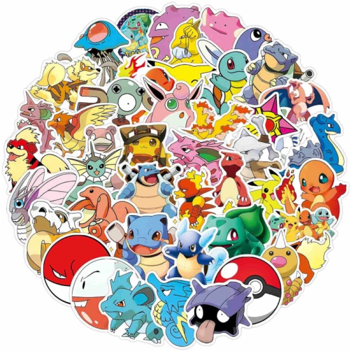 Set 100 stickere, Pokemon, Multicolor