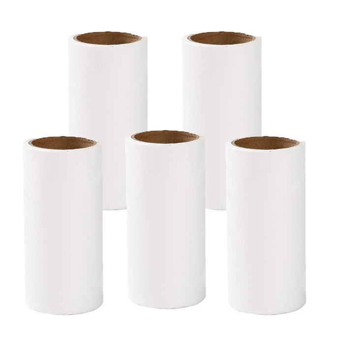 Rezerve role adezive, 5 bucati, Flyme, 60 Foi, 16cm, Alb