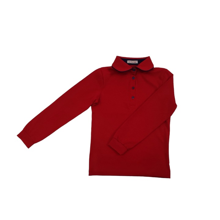 Bluza Gabriela maneca lunga rosu, Rosu