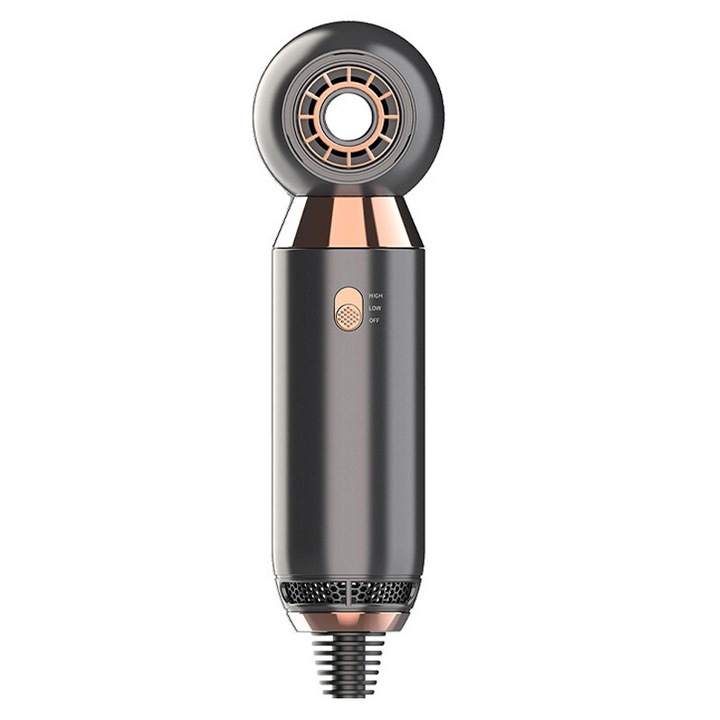 Сешоар YWX, Преносим, Напрежение 220V, Номинална мощност 800W, 50HZ/60HZ, 2 скорости, Голям обем на въздуха, ABS материал, Сив