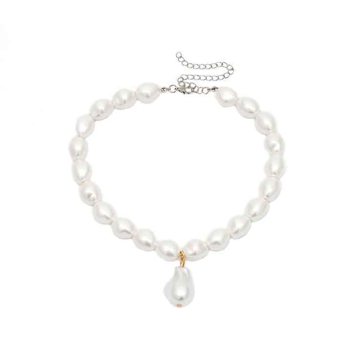 Gyöngy nyaklánc 5351, Sic Moda, Fehér