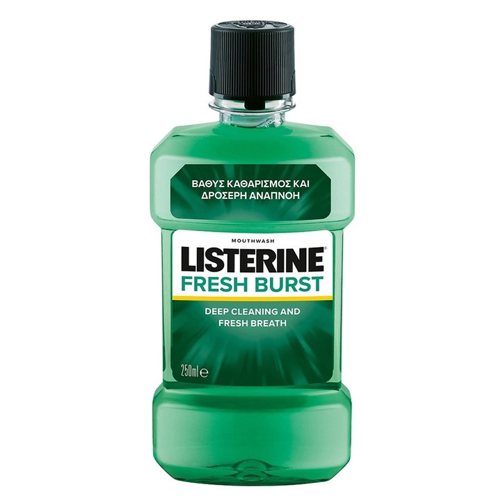 Set 3 x Apa de Gura Listerine Fresh Burst, 250 ml
