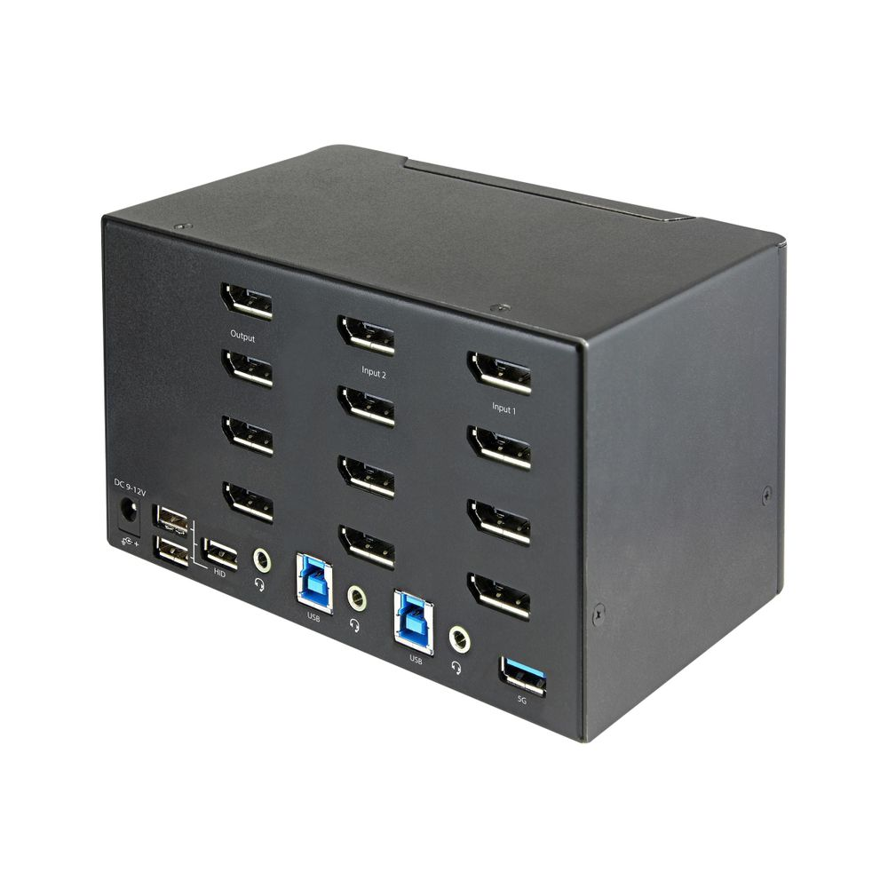 Port Quad Monitor USB DisplayPort KVM Switch, 3.5 mm Stereo  (SV231QDPU34K)