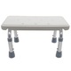 Scaun antiderapant tip treapta, baie, dus, aluminiu, reglabil inaltime, Teox®