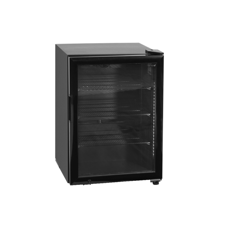 Racitor pentru caviar TEFCOLD, UR90G, H 75 cm, volum 81 litri, pentru baruri, magazine, hoteluri, rezidential, temperatura reglabila -8 – 6°C, 3 rafturi, racire ventilata, dezghetare automata, lumina interioara LED, termometru integrat, incuietoare, negru