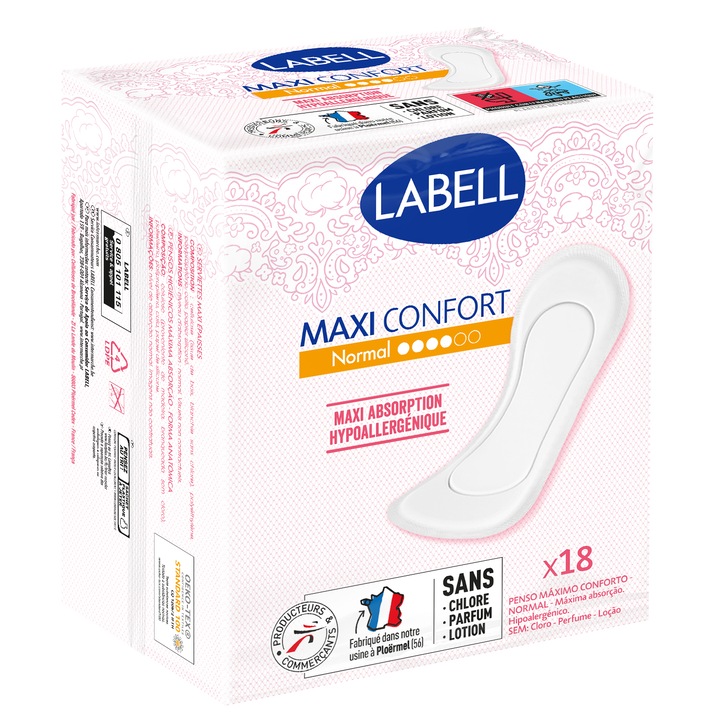 Absorbante menstruatie LABELL Maxi Confort Normal 4pic 18buc