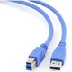 Кабел USB Gembird, За принтер, USB-A 3.0 към USB-B 3.0, 1.8 м, Позлатени конектори, Син, CCP-USB3-AMBM-6