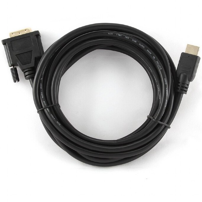 Cablu video Gembird adaptor HDMI (T) la DVI-D SL (T), 4.5m, conectori ...