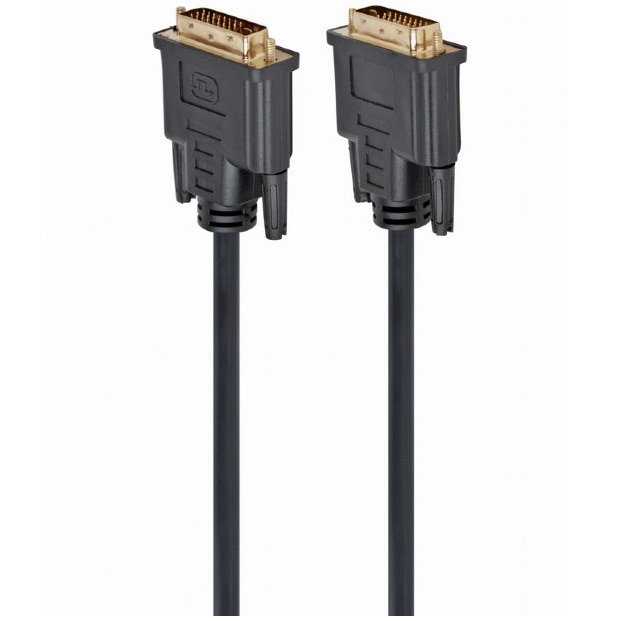 Cablu video Gembird DVI-D DL (T) la DVI-D DL (T), 4.5m, negru, CC-DVI2-BK-15