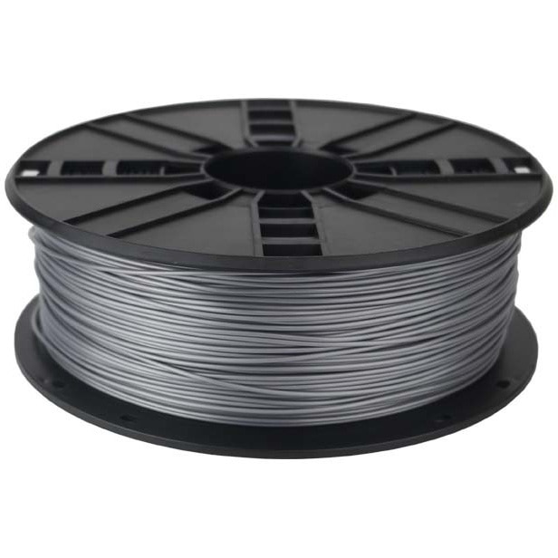 PLA-PLUS filament, silver, 1.75 mm, 1 kg (3DP-PLA+1.75-02-S)