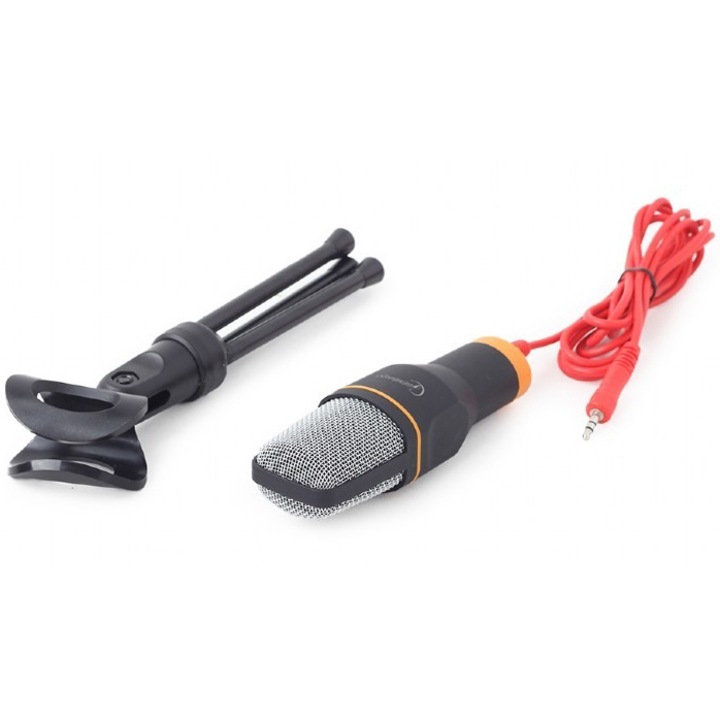 Microfon Gembird, jack 3.5 mm, Negru, MIC-D-03