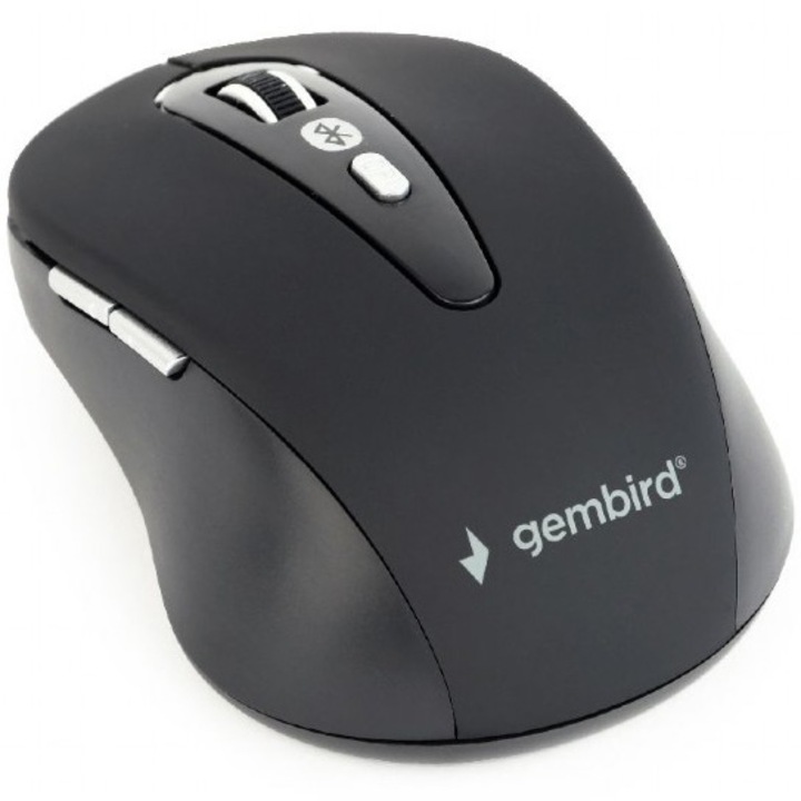Безжична мишка Gembird MUSWB-6B-01, Bluetooth, 1600 dpi, Черен