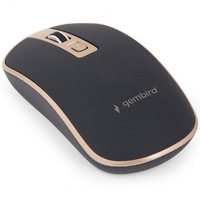 Mouse, wireless Gembird, 1600 dpi, Negru / Auriu, MUSW-4B-06-BG