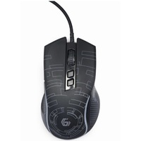 Mouse gaming, Gembird 3600 dpi, iluminare, 1.5m, Negru, MUSG-RGB-01