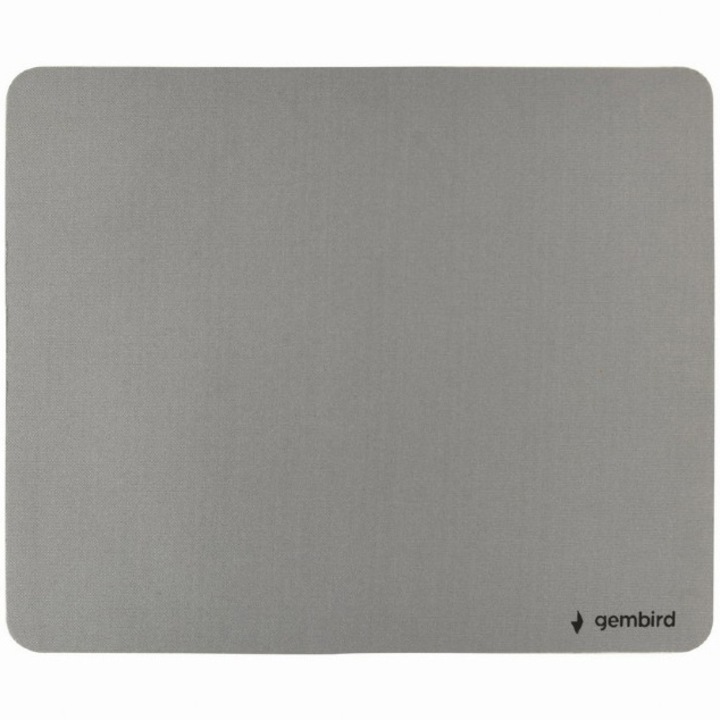 Mousepad Gembird, cauciuc si material textil, 220 x 180 x 3 mm, gri, MP-S-G