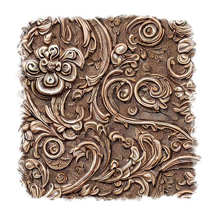 Sticker decorativ, Abstract, Auriu, 55 cm, 9825ST