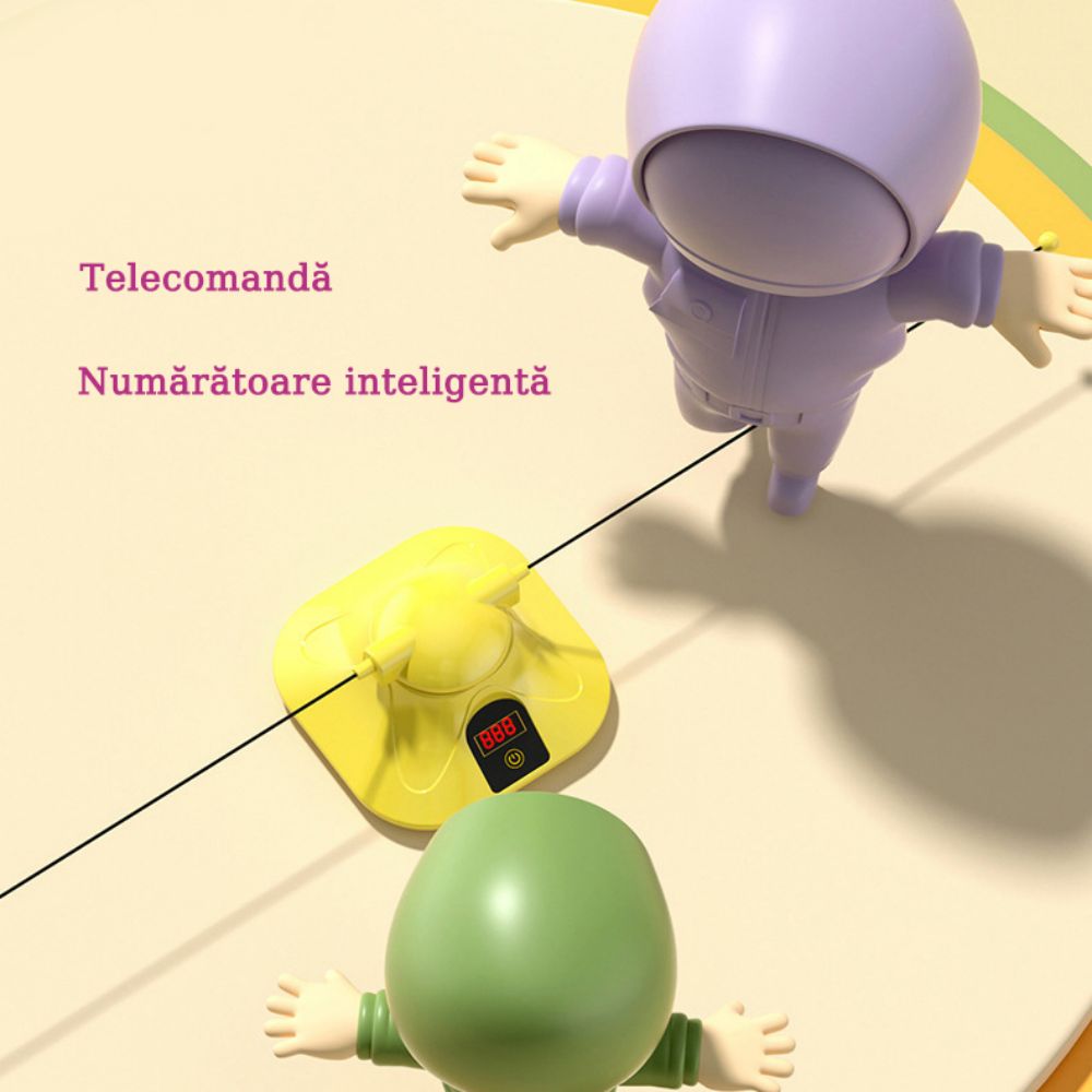 Уред за скачане на въже, ABS, LED, Жълт - eMAG.bg