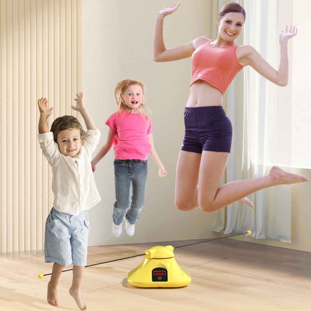 Уред за скачане на въже, ABS, LED, Жълт - eMAG.bg