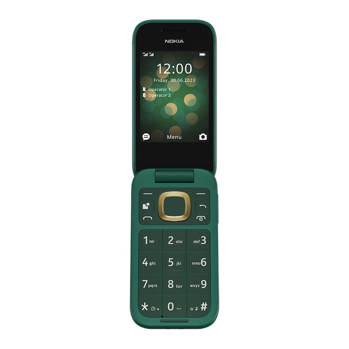 Telefon mobil Nokia 2660 Flip, Dual SIM, 4G, Green