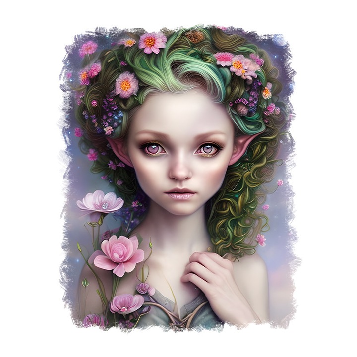 Sticker decorativ, Zana, Mov, 70 cm, 9206ST