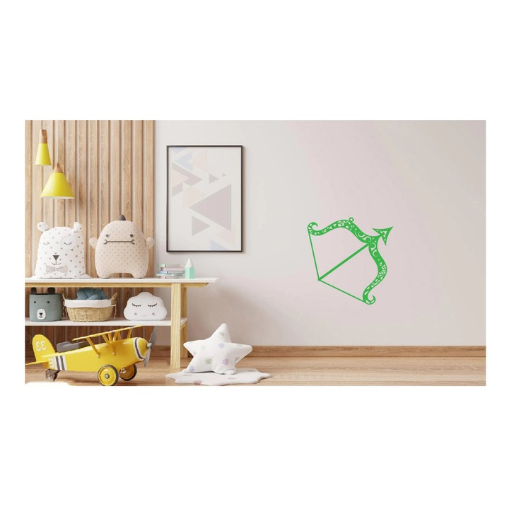 Sticker decorativ, Sageata, Verde, 64 cm, 7337ST