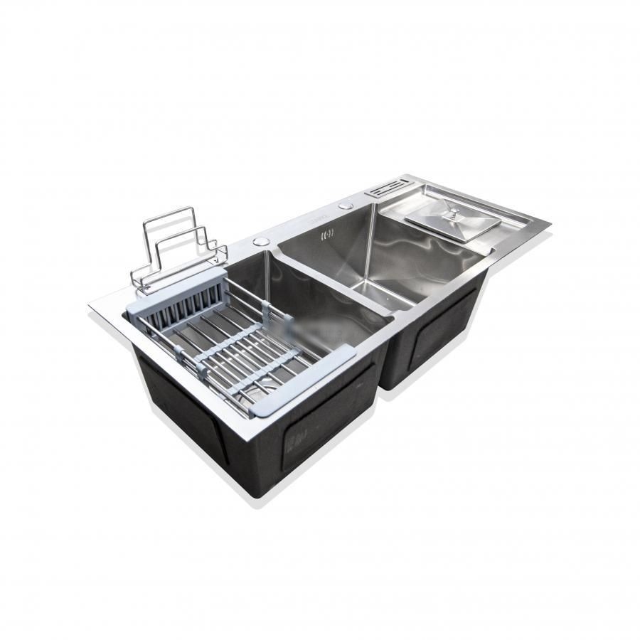 Chiuveta bucatarie din Inox, Idealny, 100x45 cm, Satinat, CHS05 - eMAG.ro