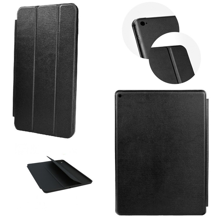 Калъф, За Apple iPad Pro 12.9 (2017), С папки, Smart Case, Черен (42560)