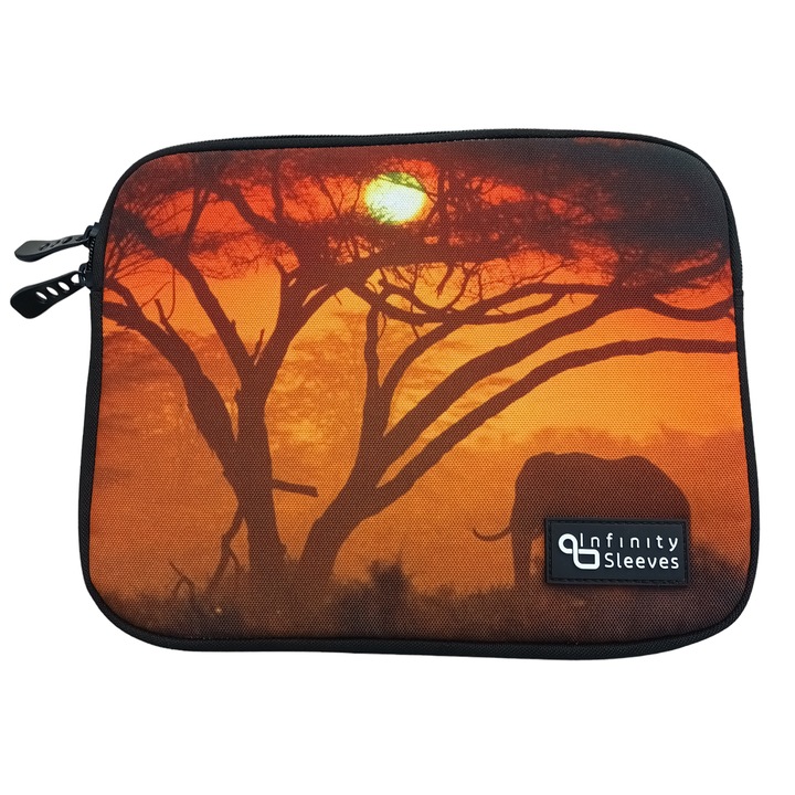 Husa tableta 10" tip plic, model "Sunset In Africa "