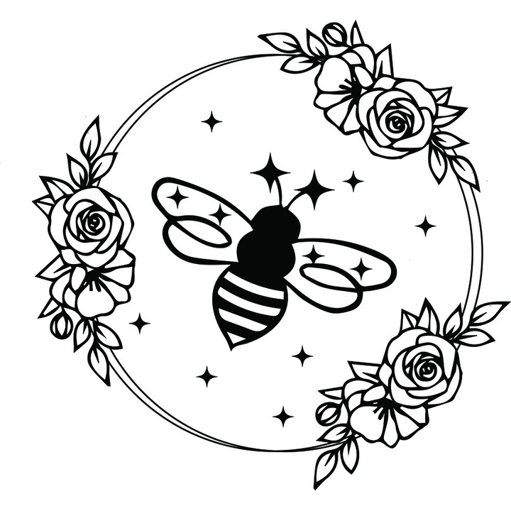 Sticker decorativ, Albina, Negru, 65 cm, 7374ST