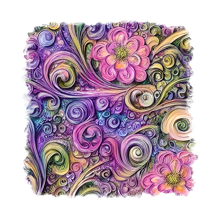 Sticker decorativ, Abstract, Roz, 55 cm, 9314ST