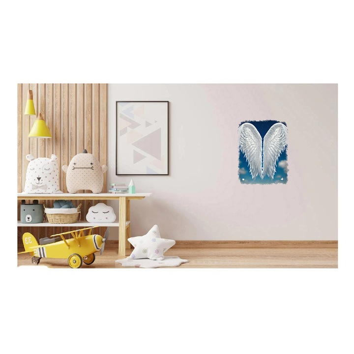 Sticker decorativ, Inger, Alb, 70 cm, 9325ST