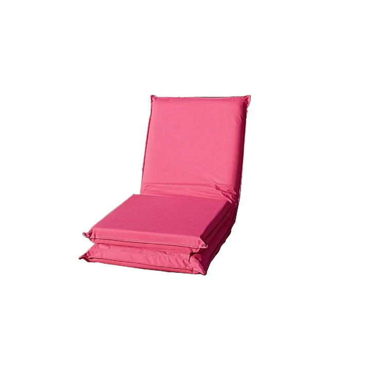 Saltea pliabila Dolfin, roz, 195 x 51 cm