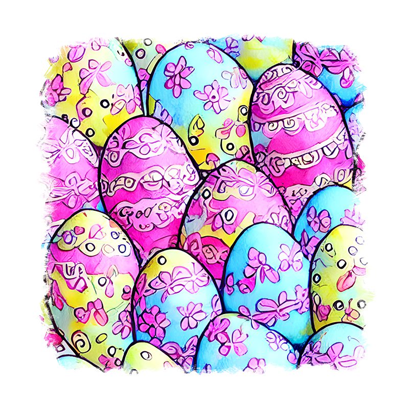 Sticker decorativ, Oua, Roz, 55 cm, 9565ST - eMAG.ro