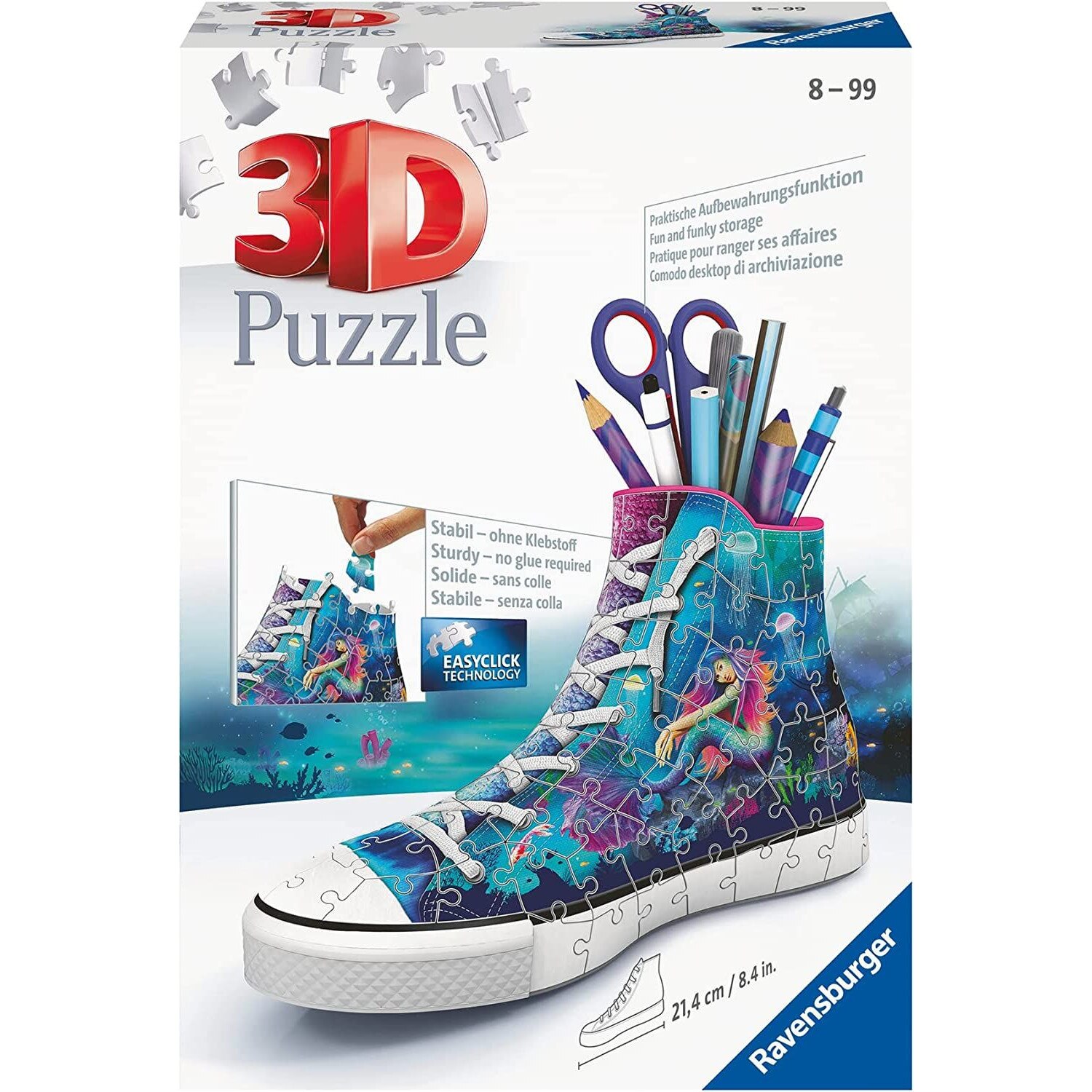 Puzzle 3D de 108 piese Ravensburger - Sneaker - eMAG.ro
