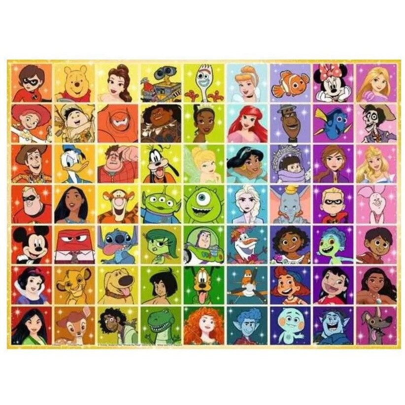 Puzzle Ravensburger din 100 de piese XXL - Eroi multipli Disney - eMAG.ro