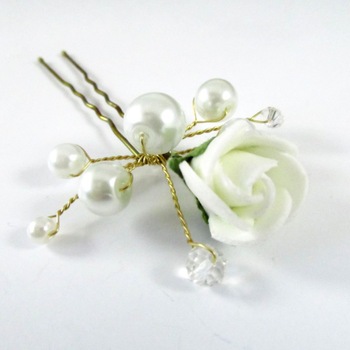 Agrafa accesoriu par alb mireasa Happy Bride Agrafa accesoriu par alb mireasa Happy Bride