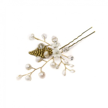 Agrafa accesoriu par ivory mireasa cu perle de cultura Sweet ivory pearls Agrafa accesoriu par ivory mireasa cu perle de cultura Sweet ivory pearls