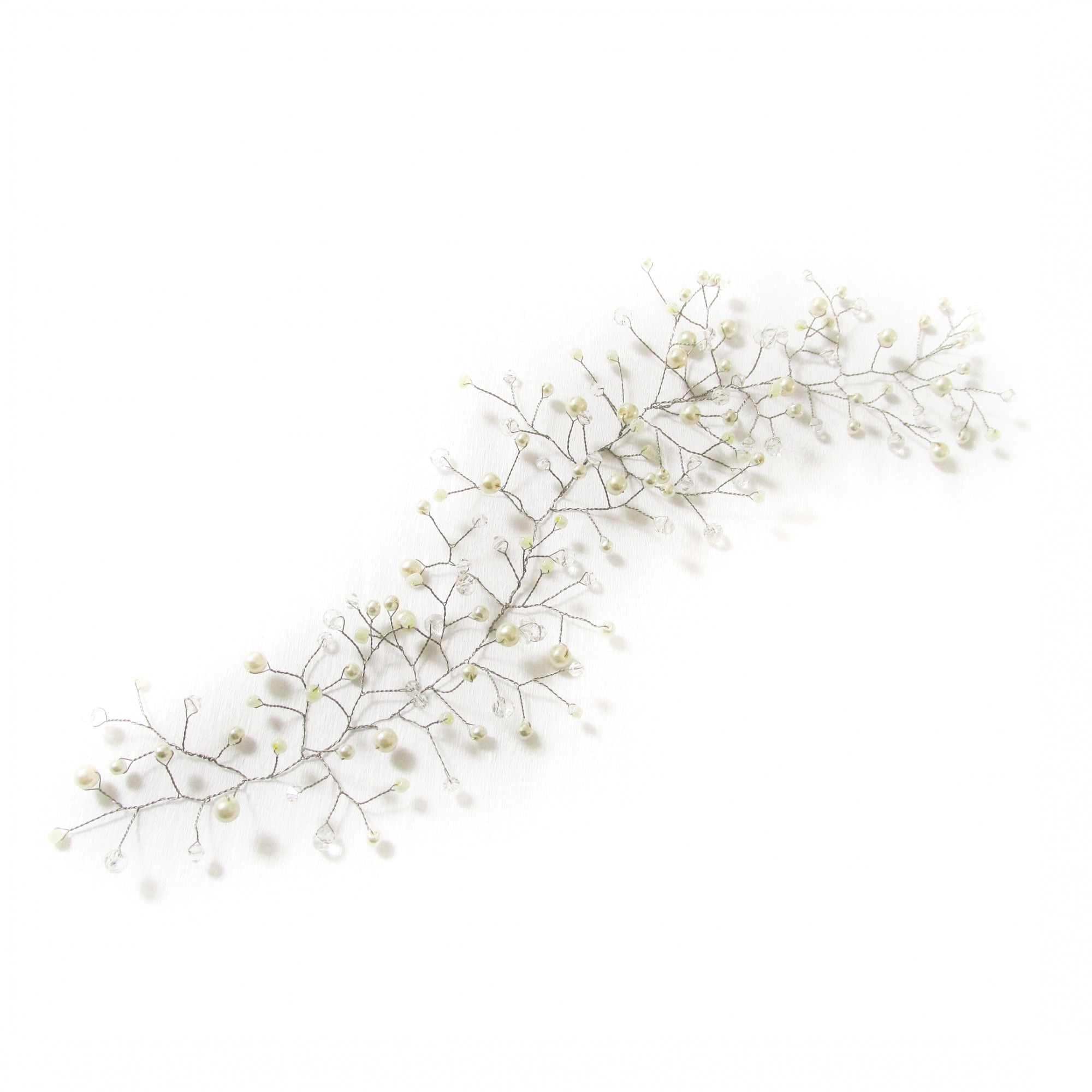 Accesoriu par mireasa ivory Cristal Twig