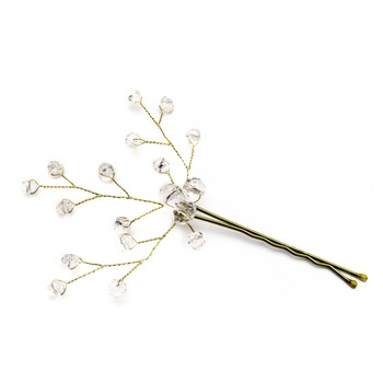 Agrafa accesoriu par auriu mireasa cu cristale Agrafa accesoriu par auriu mireasa cu cristale