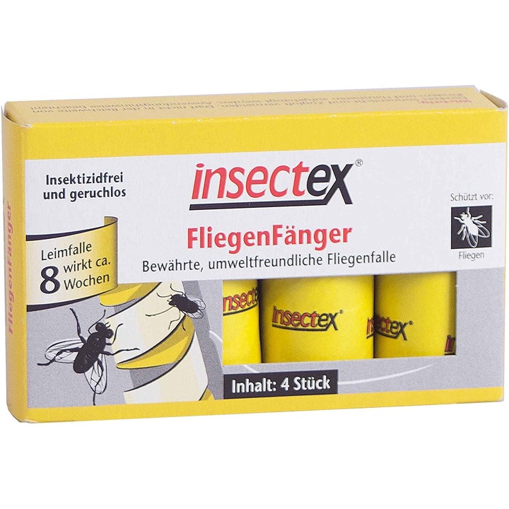 Set 8 buc, Capcana cu lipici pentru muste, lipici rezistent, eficienta garantata