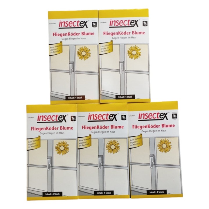 Set 5 buc, Capcana cu lipici pentru muste, lipici rezistent, eficienta garantata, Floare