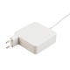 Incarcator adaptor 60W pentru Macbook in forma L, cablu alimentare magnetic si mufa MagSafe 1, 1.8 m, 2 protectii de cablu, alb