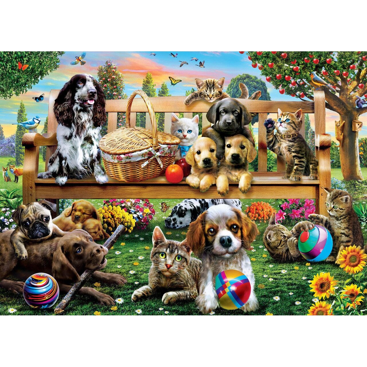 Puzzle Master Pieces 1000 de piese - Intalnire in parc - eMAG.ro