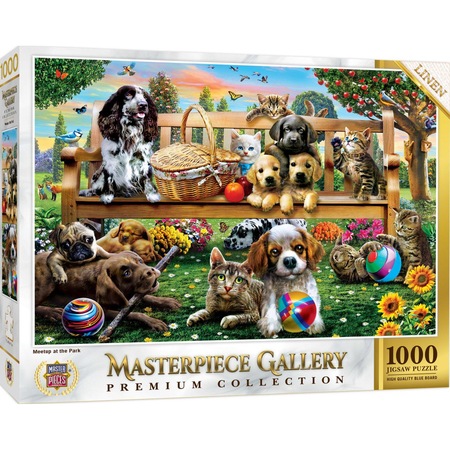 Puzzle Master Pieces 1000 de piese - Intalnire in parc - eMAG.ro